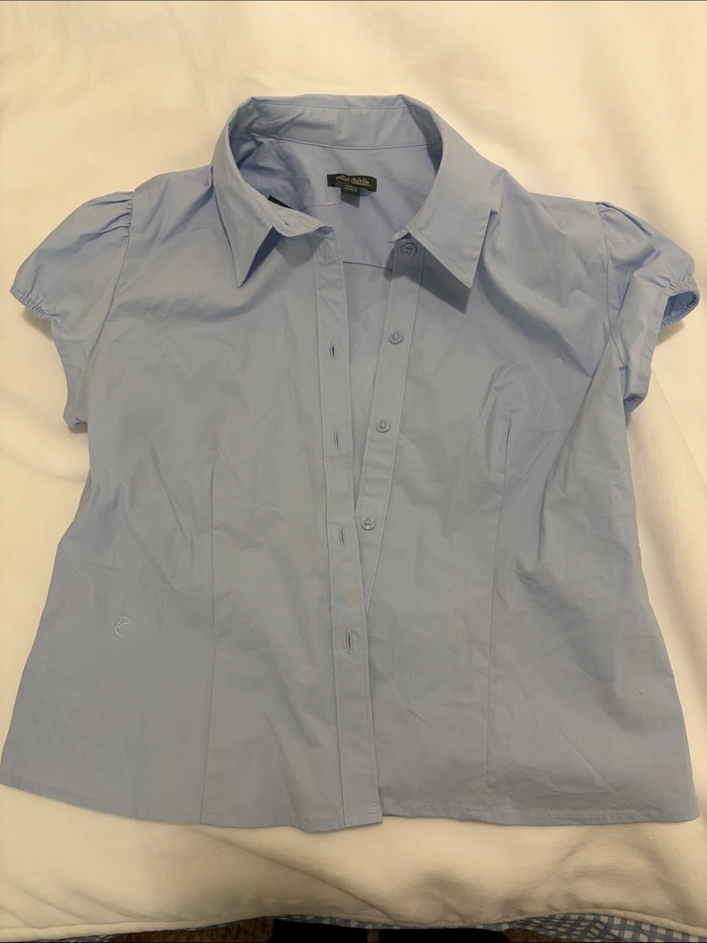 wild fable Light Blue Short Sleeve Button-Down Shirt